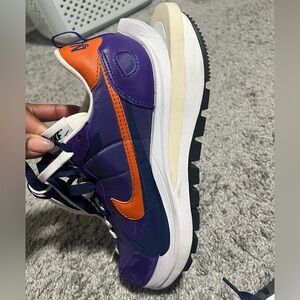 Nike x sacai VaporWaffle in the "Dark Iris" colorway.